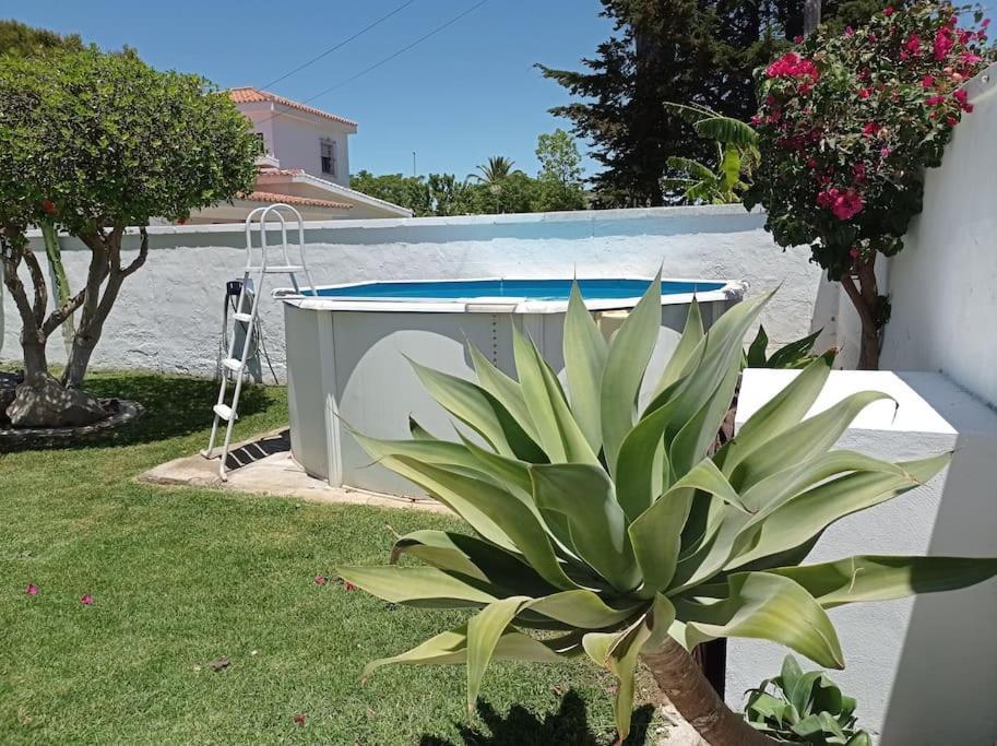 Apartamento Privado Con Jardin, Piscina Elevada Y Bbq Chiclana de la Frontera Bagian luar foto