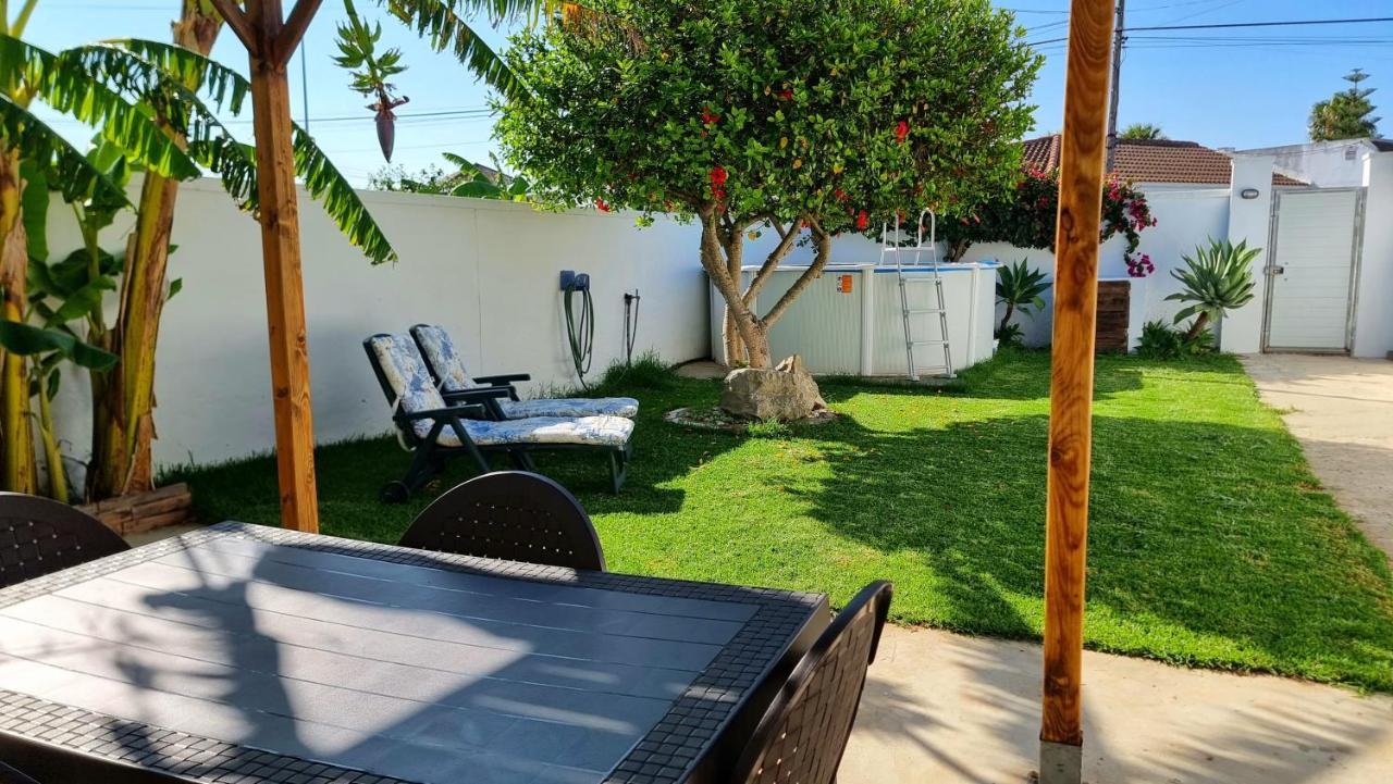 Apartamento Privado Con Jardin, Piscina Elevada Y Bbq Chiclana de la Frontera Bagian luar foto