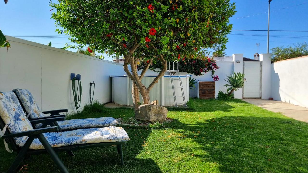 Apartamento Privado Con Jardin, Piscina Elevada Y Bbq Chiclana de la Frontera Bagian luar foto